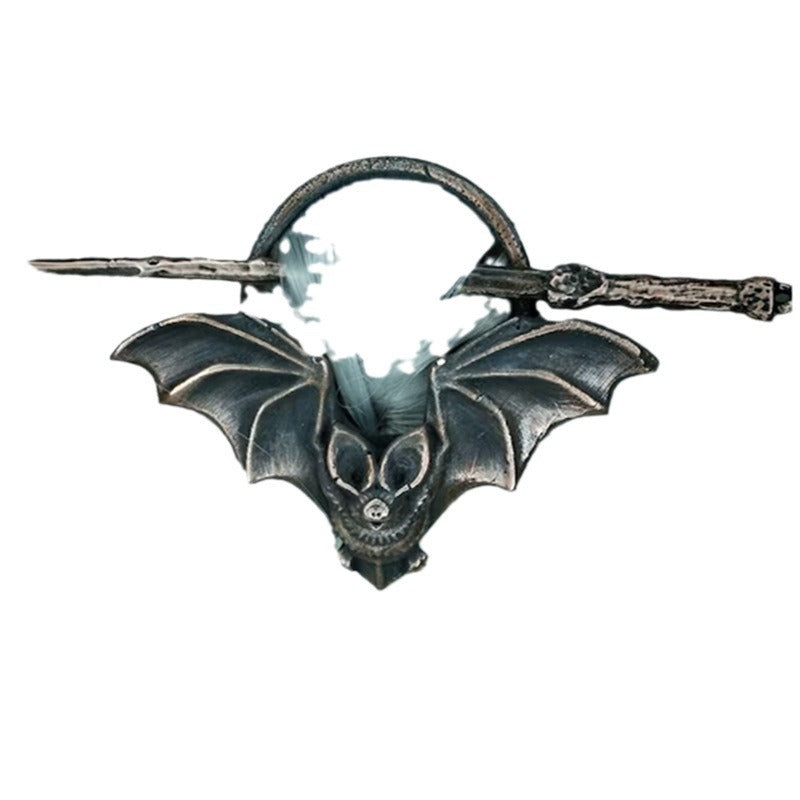 Vintage Bat Hairpin - Copper Metal Hair Accessory