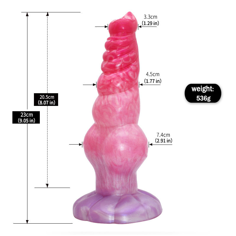 Dual Use Anal and Vaginal Masturbator - Silicone Adult Wellness Toy