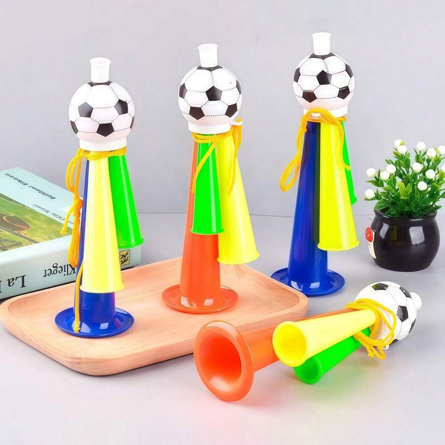 4pcs Football Cheering Horn Set - Loud Stadium Supporter Horns