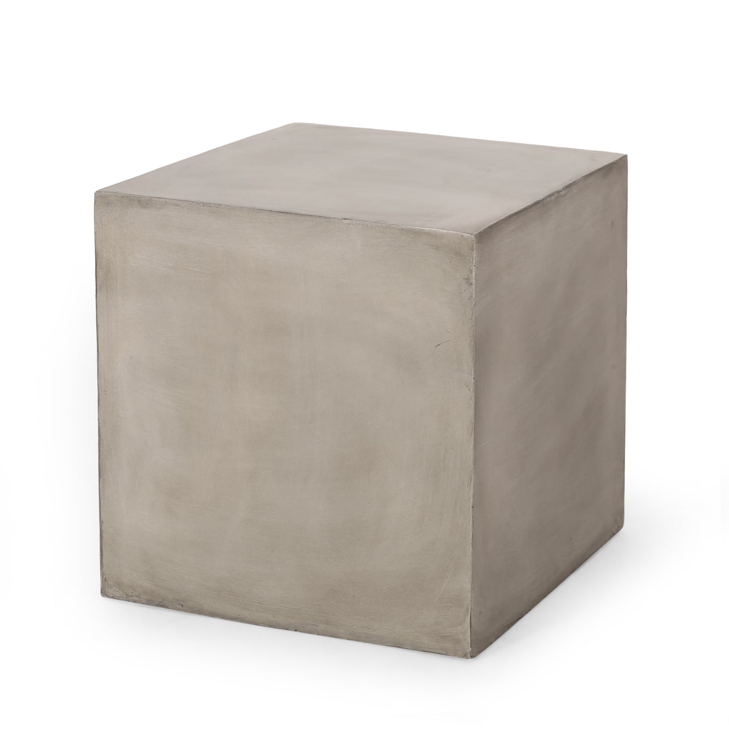 Outdoor MGO Side Table - Light Grey, 22" Cube Design