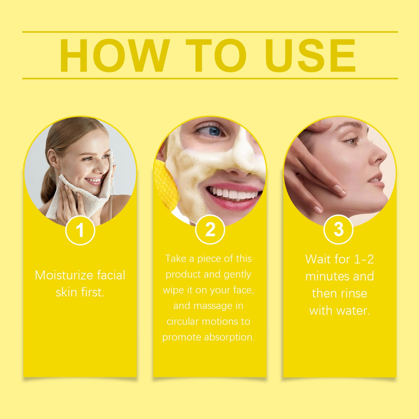 Turmeric Facial Cleansing Pads - Deep Pore Cleanser & Skin Brightener