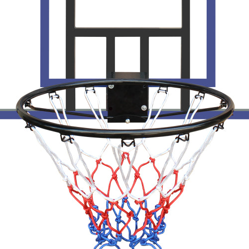 Wall-Mounted Basketball Hoop - 45x29 Inches, Shatterproof Back