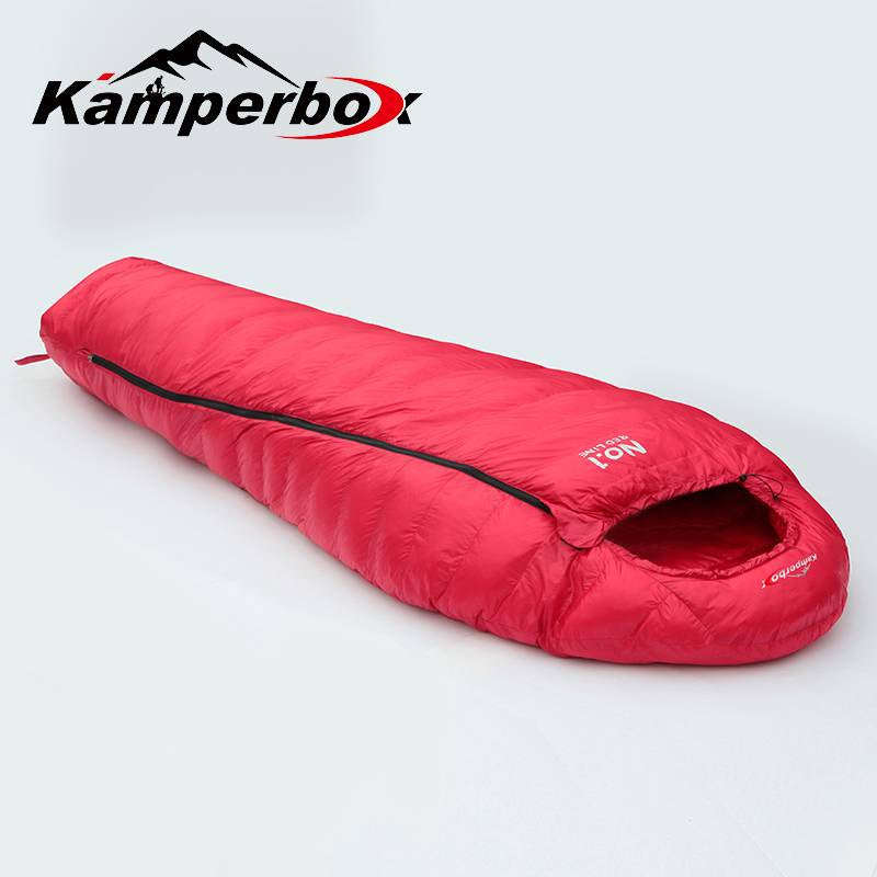 Ultralight Winter Sleeping Bag - Large Mummy Design, CW1100 - Red
