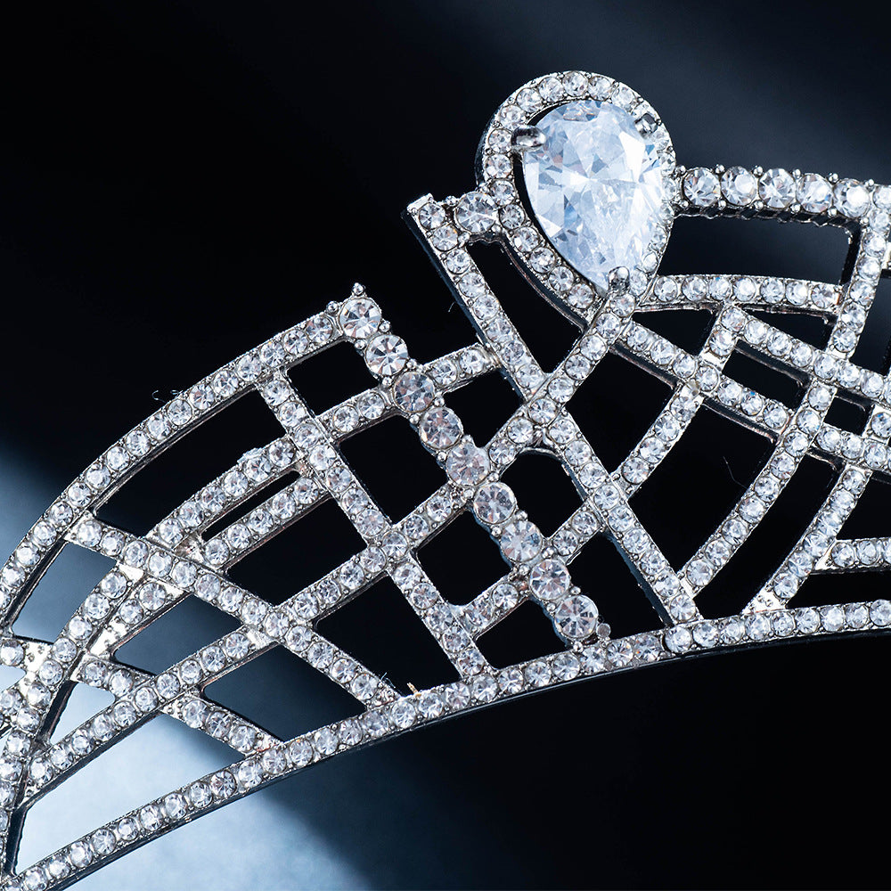 Zircon Bridal Tiara - Silver