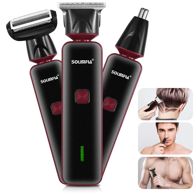 3-in-1 Nose Hair Trimmer Men’s Grooming Shaver - Multifunctional Cordless