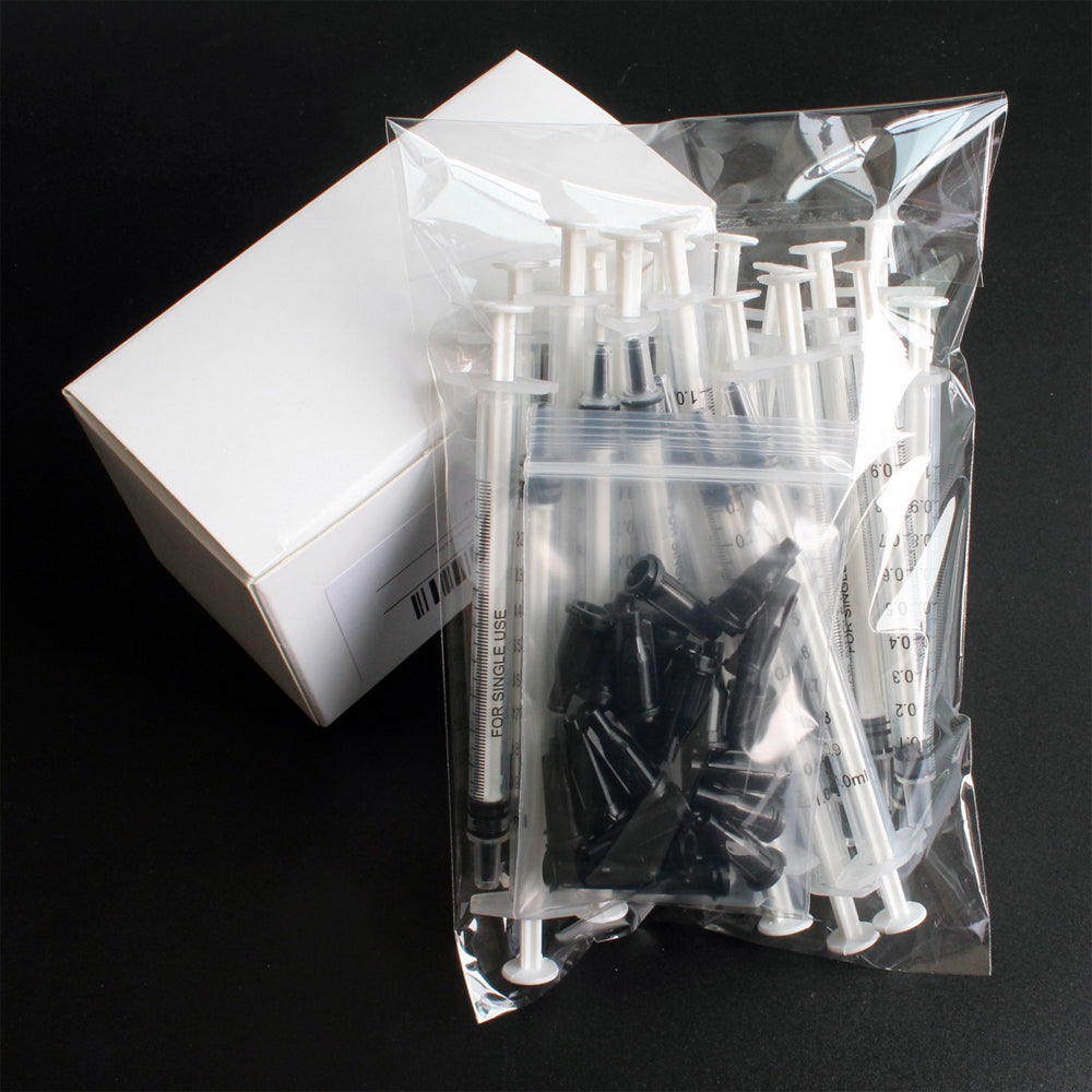 25-Pack Pet Feeding Syringes 1ml Liquid Transfer & Measurement Tools