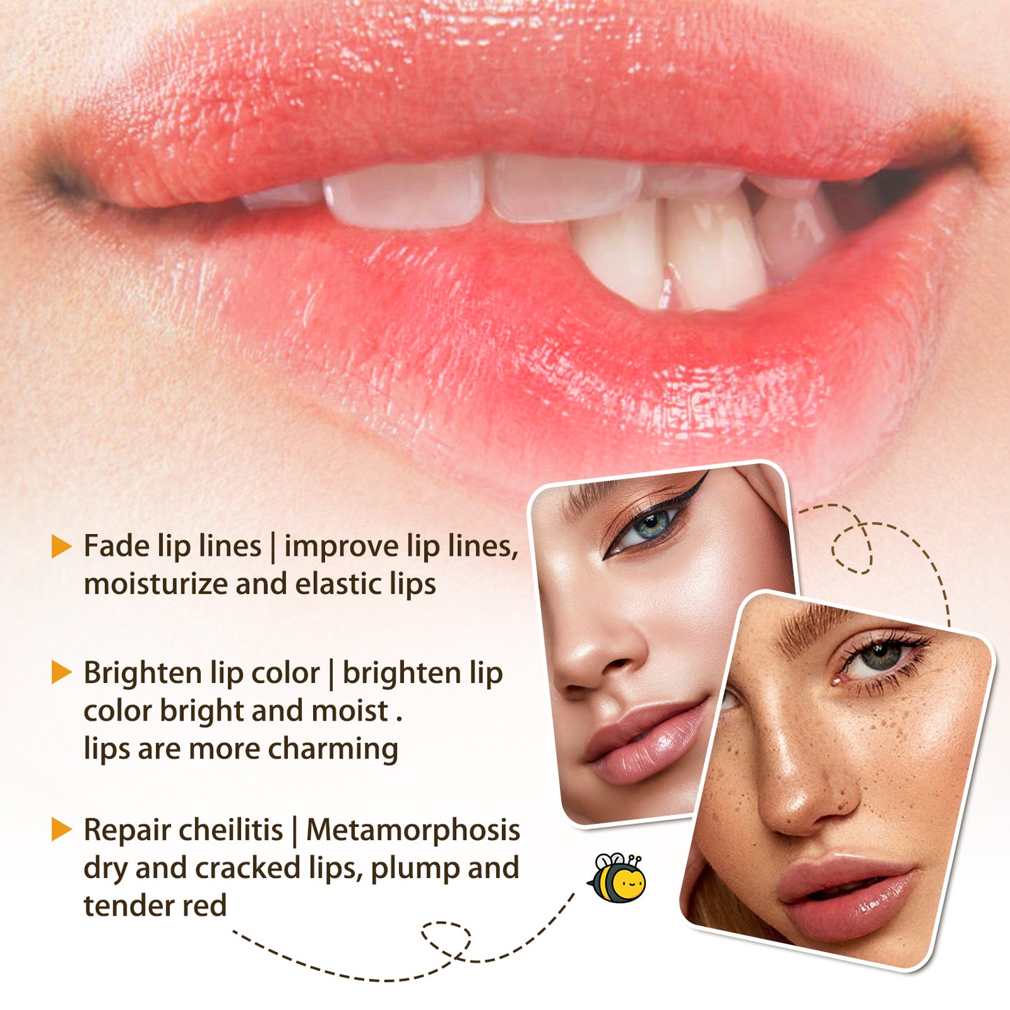 Honey Lip Oil - Moisturizing Treatment for Dry Lips and Fine Lines