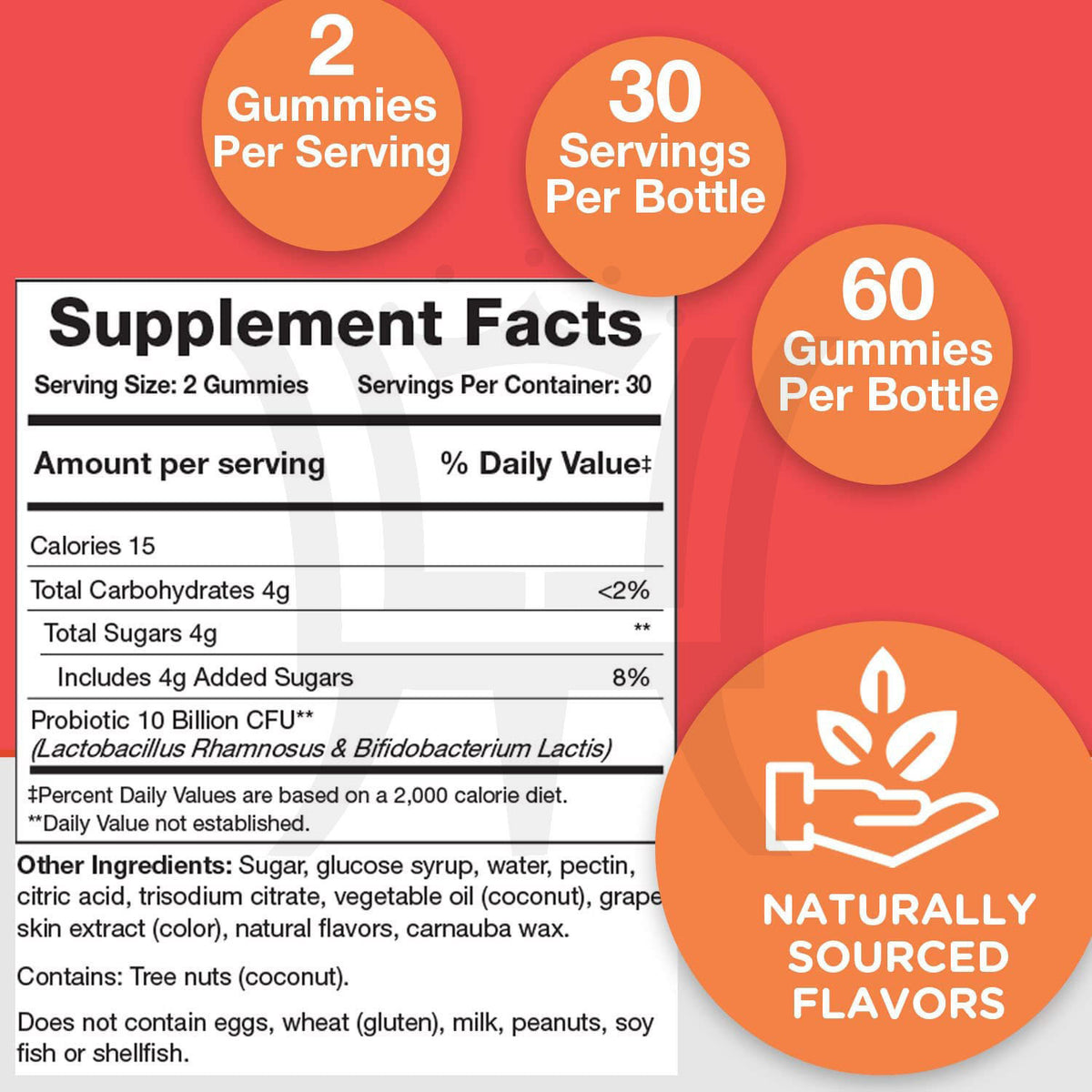 Probiotic Gummies - 60 Tablets