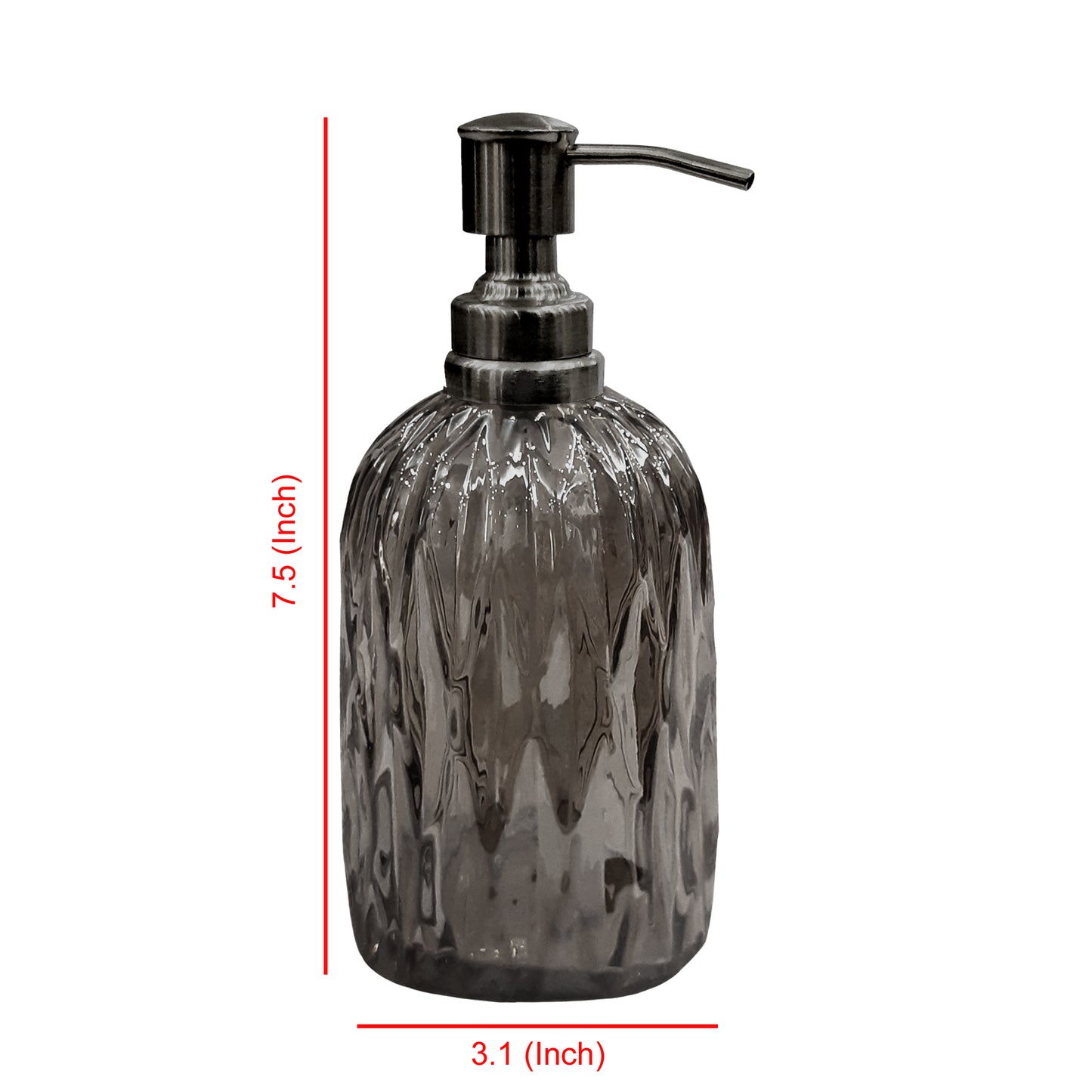 Glass Liquid Soap Dispenser Pump Bottle Bathroom Vanity & Kitchen