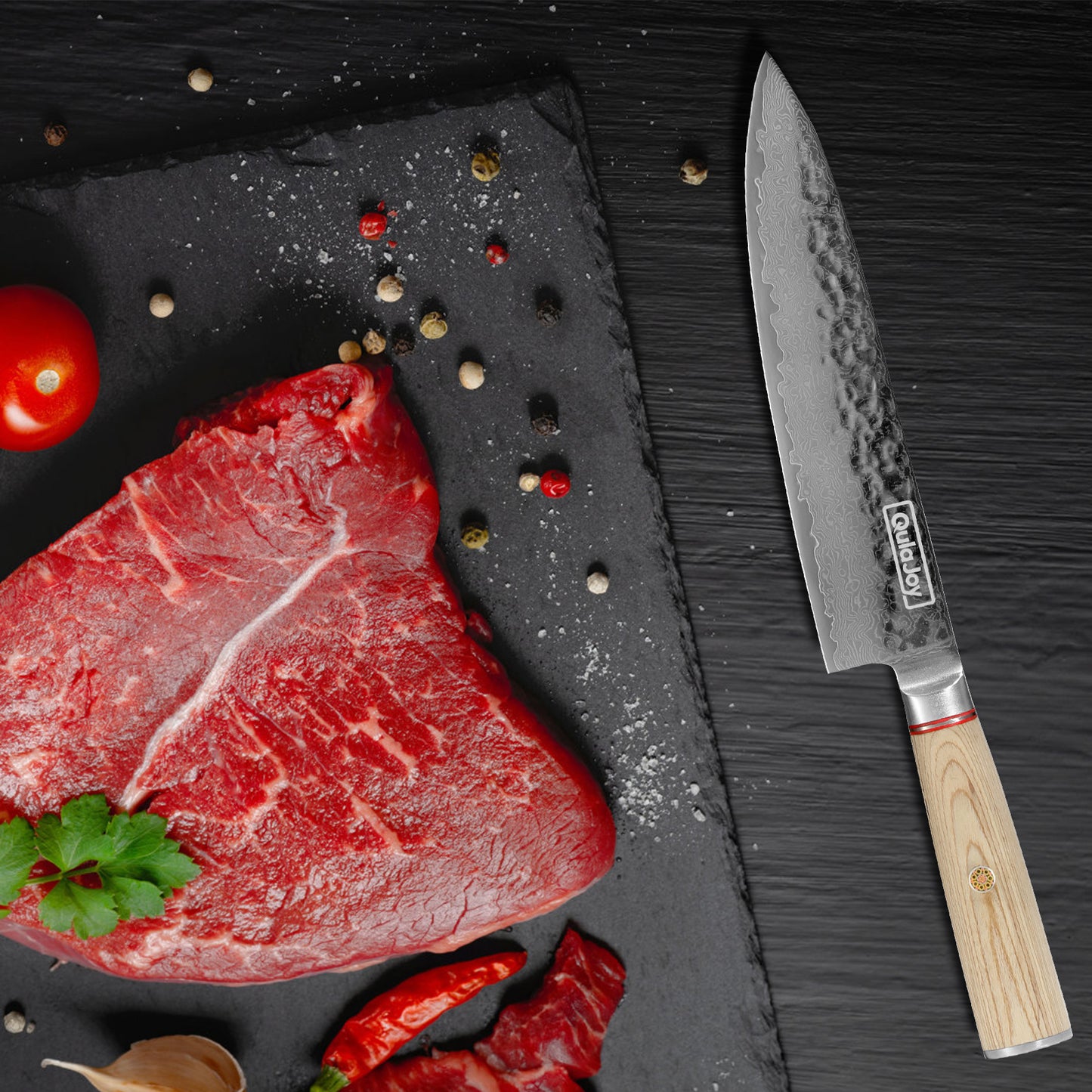 Professional 6.9 Inch Nakiri Knife - 67-Layers Damascus Steel
