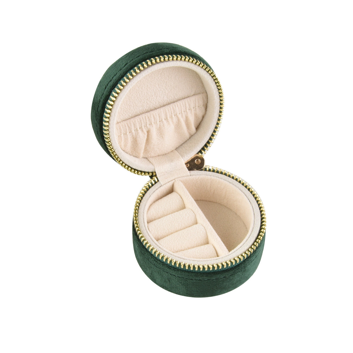 Mini Velvet Jewelry Storage Box - Portable Ring Organizer, Multi-Color