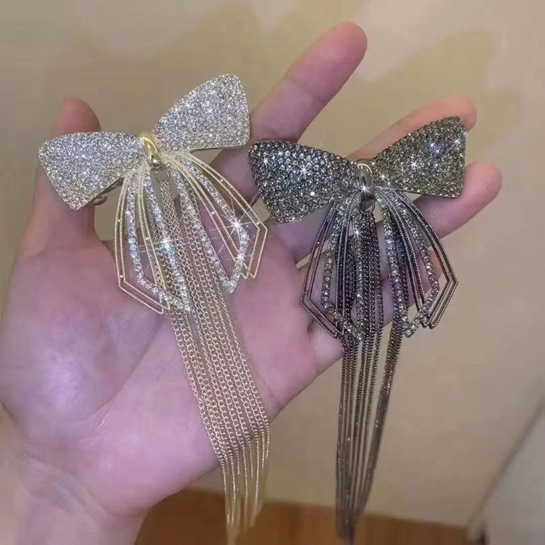 Women's Bow Tassel Zinc Alloy Hairpin