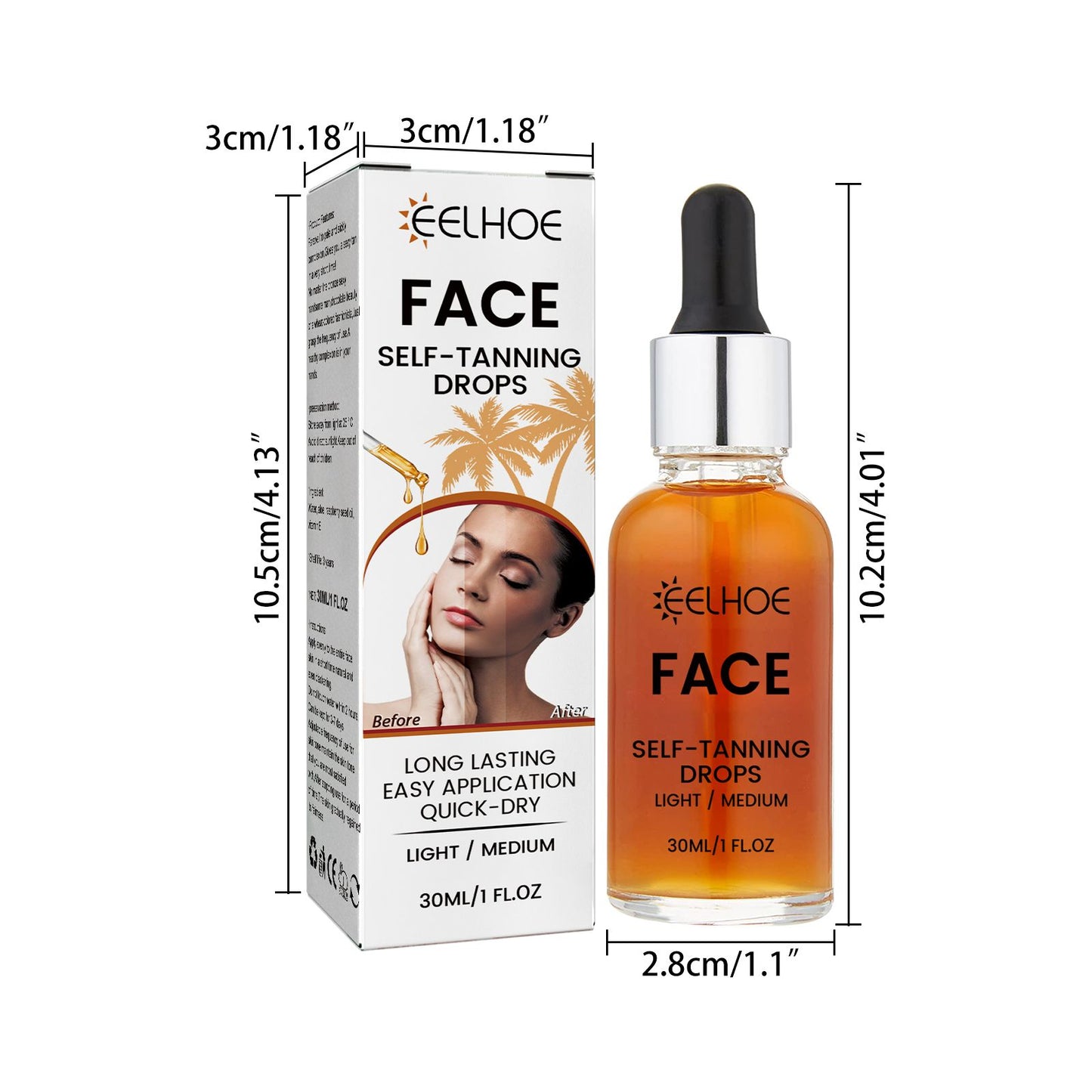 Facial Tanning Essence - Natural Bronzed Glow & Moisturizing Formula