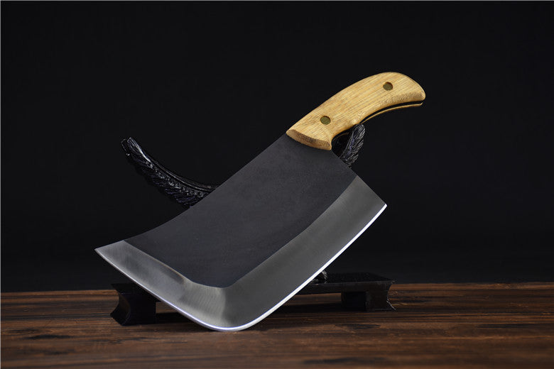 Bone Chopper Kitchen Meat Cleaver - Silver, 34cm Blade