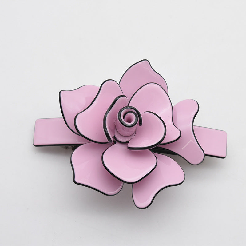 Women's Summer Cute Camellia Hair Barrettes for Hair Accessories