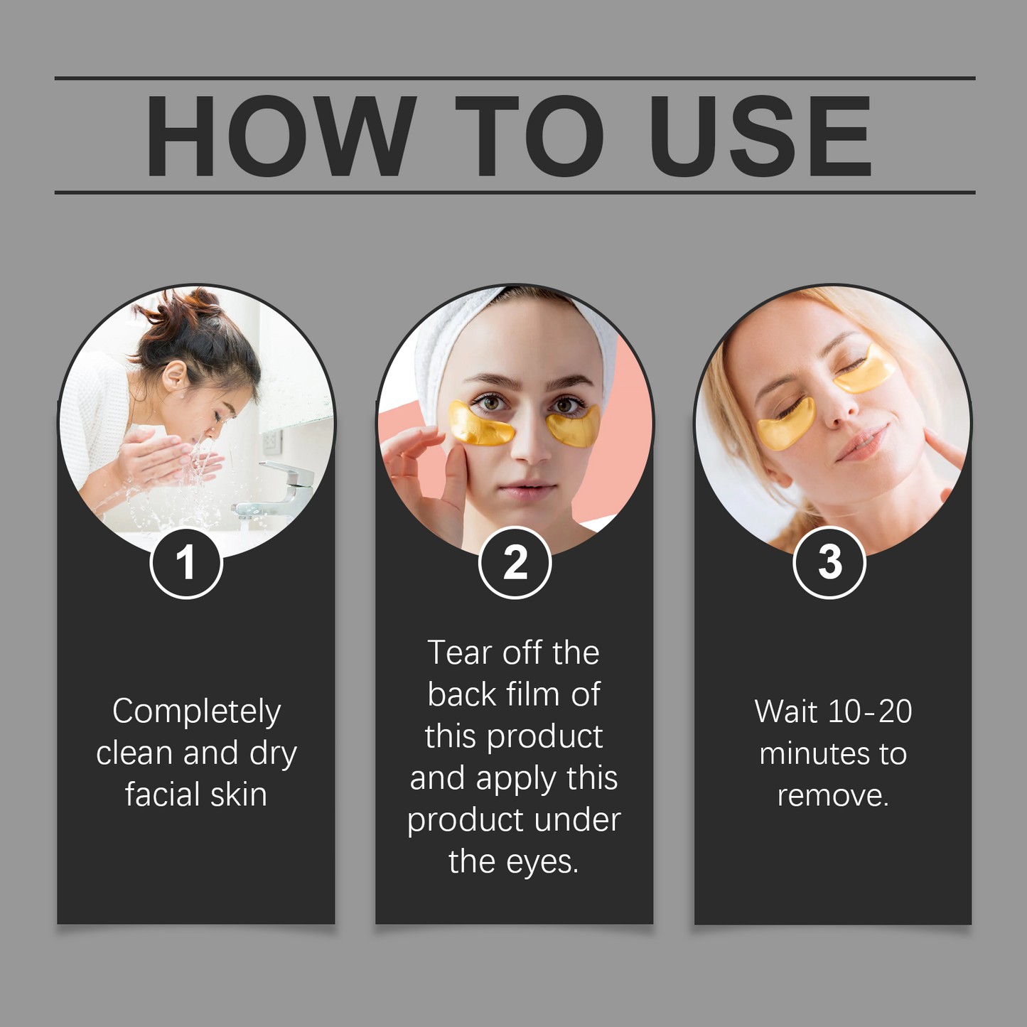 Crystal Collagen Eye Mask - Hydrating Anti-Aging Under Eye Treatment (5 Pairs)