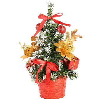 Mini Christmas Tree LED Lights Decoration - PVC Desktop Ornaments