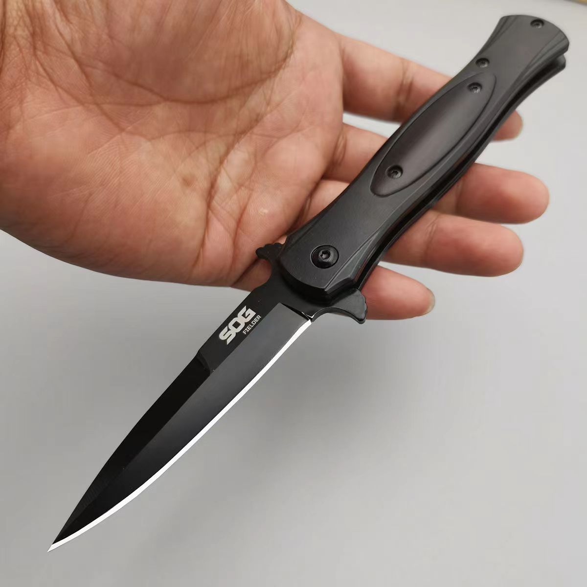 Portable Folding Knife for Outdoor Camping and Hiking - Sharp Metal Blade