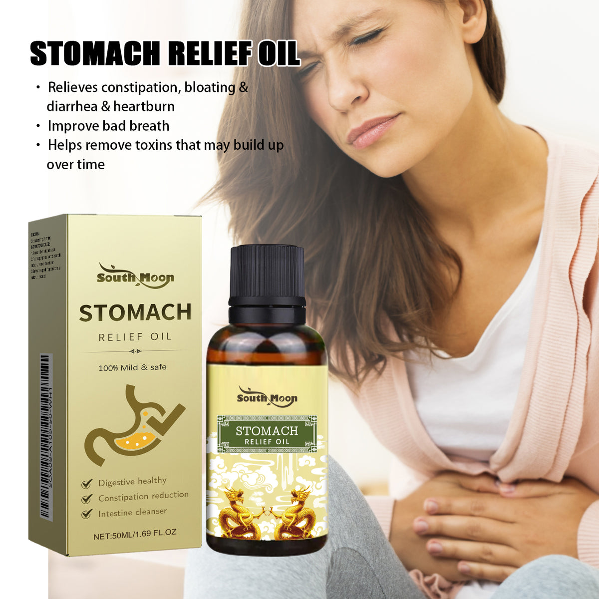 Abdominal Relaxing Massage Oil 50ml