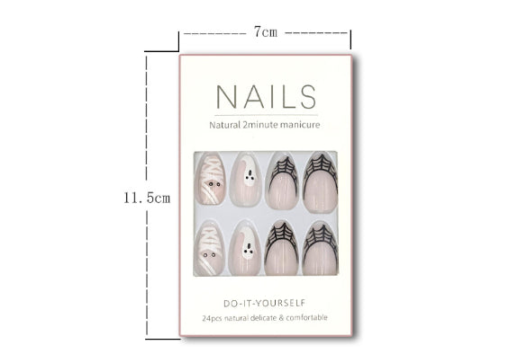 French Manicure Nail Art Kit - Short T-Shaped White Edge Design