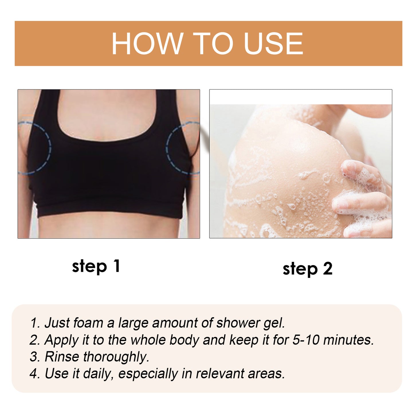 Ginger Lymphatic Drainage Body Wash - Detoxifying & Firming Skin Cleanser