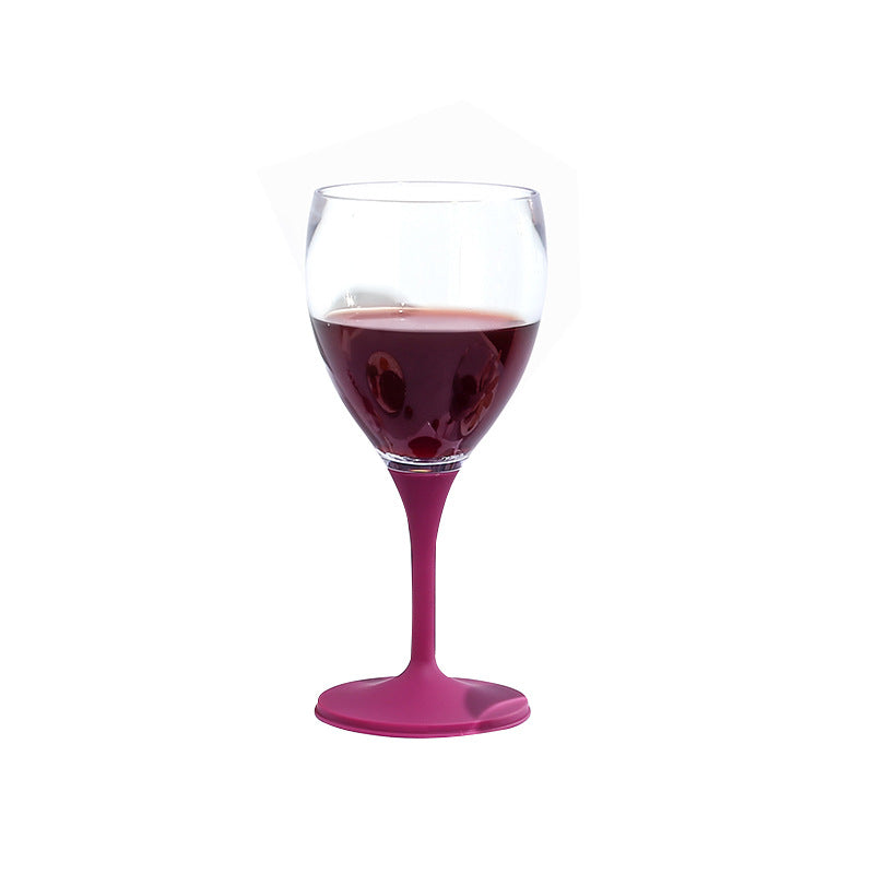 Portable Plastic Wine Glass – Drop-proof Foldable Household Drinkware