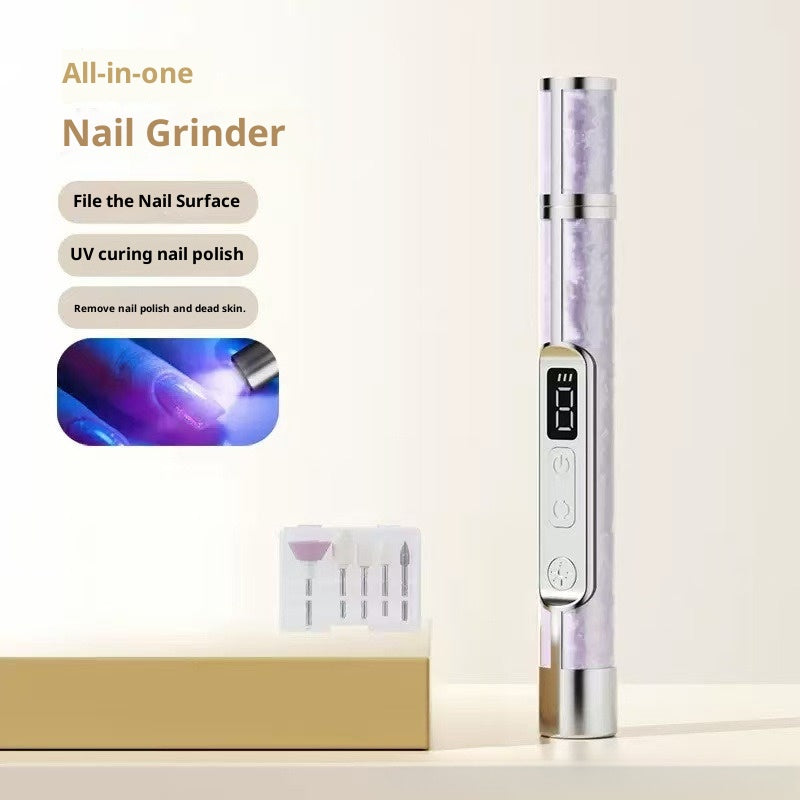 LCD Display 2-in-1 Nail Polishing & Baking Lamp Electric Nail Grinder