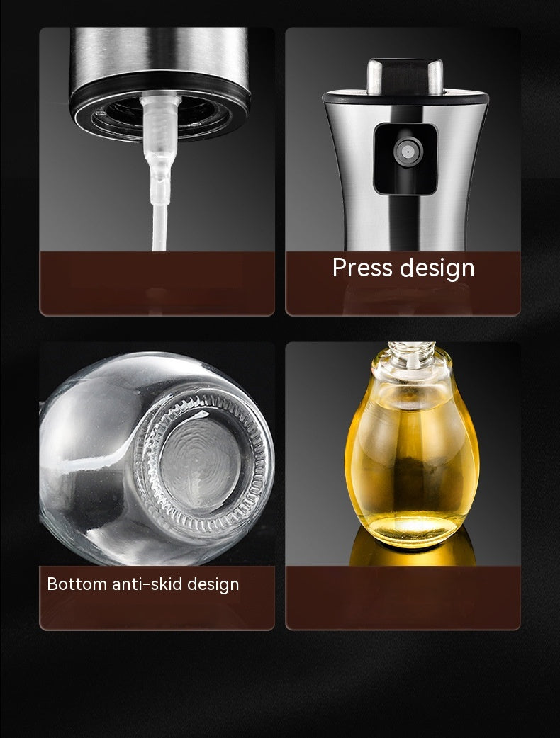 Stainless Steel Oil Dispenser Bottle - Kitchen Oil Control Spray 200ML