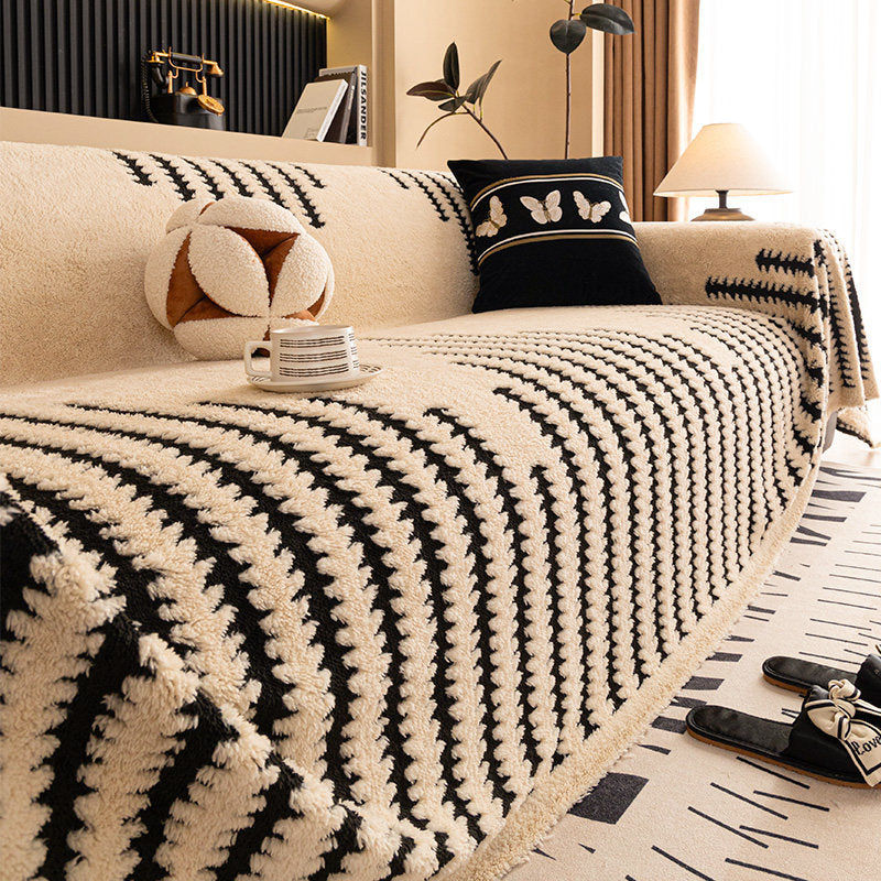 Luxury Winter Sofa Cover - Soft Fleece Dust Protector for 180x180cm & 180x380cm Sofas