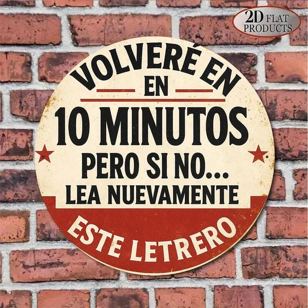 Metal Tin Wall Sign - 20 cm x 20 cm Decorative Art