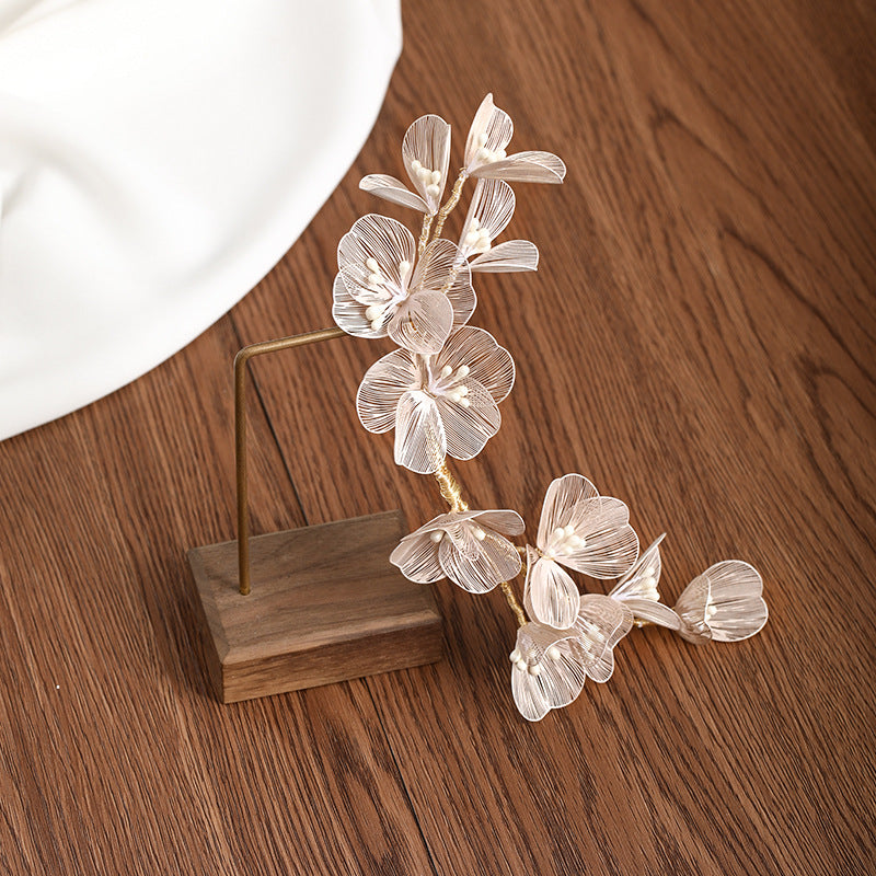 Retro Lace Flower Headdress - Handmade Hair Band