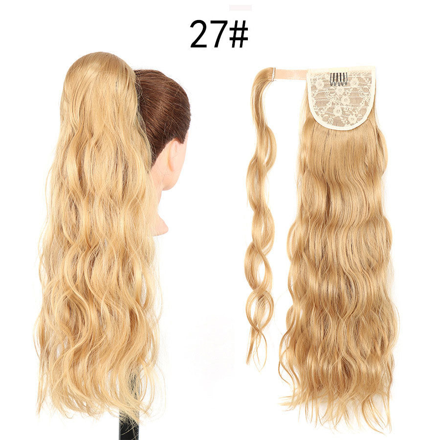 Curly Ponytail Hairpiece with Velcro Closure for Ladies - Multiple Colors