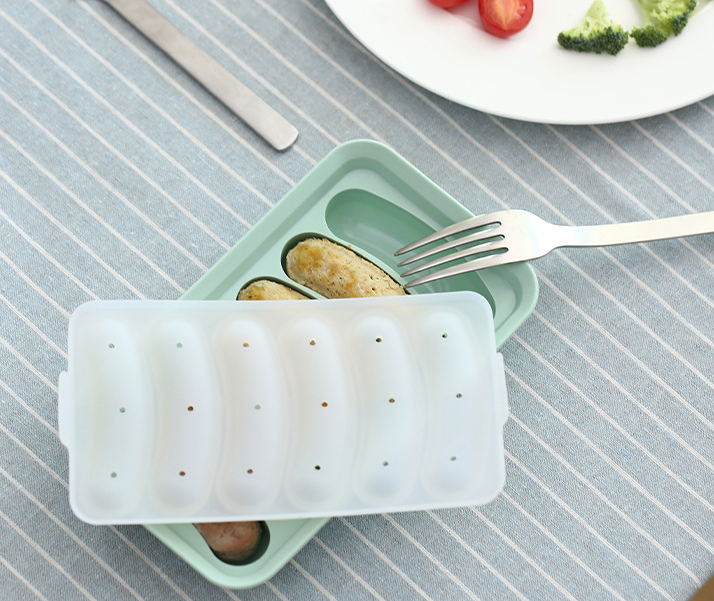 Silicone Sausage and Meatball Mold - Food Grade, Heat Resistant, Green