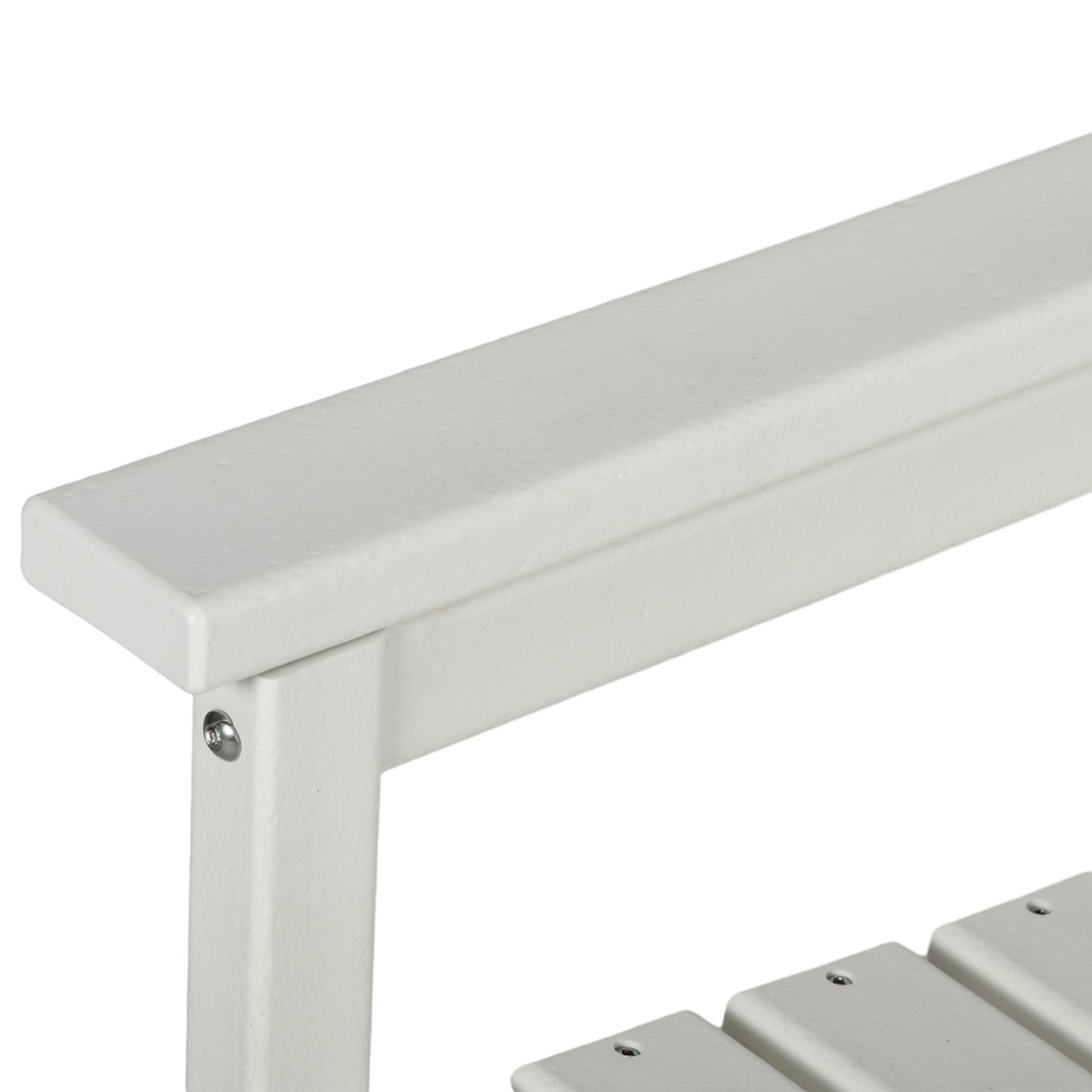 HDPE Outdoor Dining Chair - Heavy Duty, White Patio Furniture