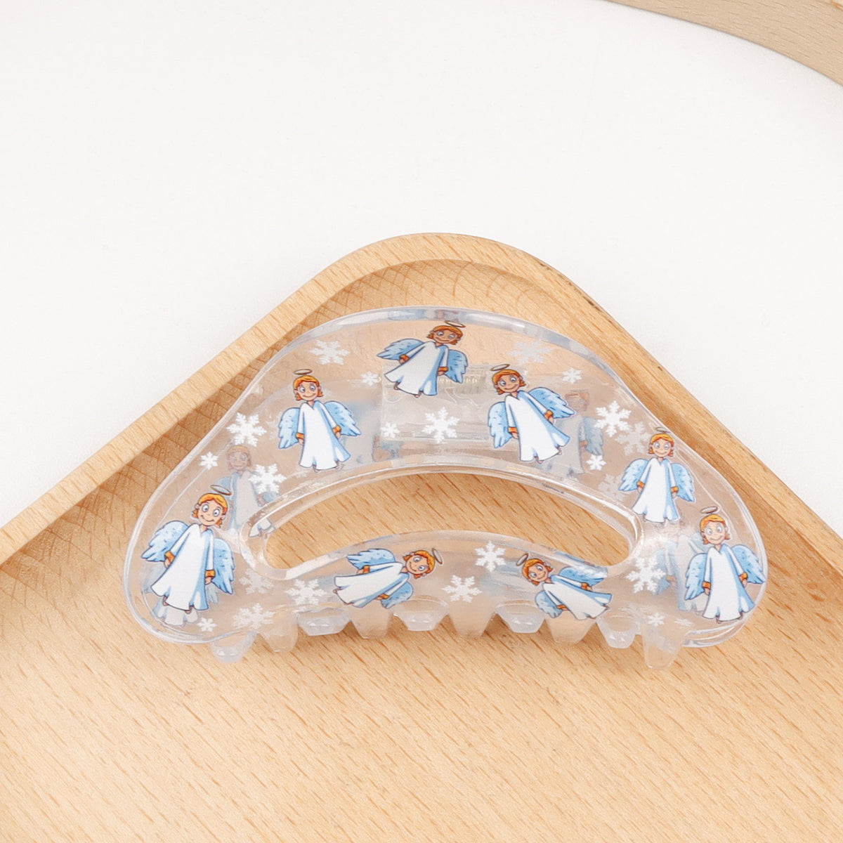 Festive Hair Clip - Christmas Patterned Shark Design