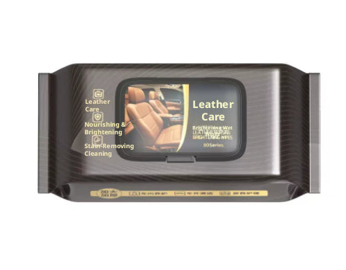 Leather Care Wipes for Car Interior - 80 PCS Nonwoven Fabric - Multi-Purpose Cleaning