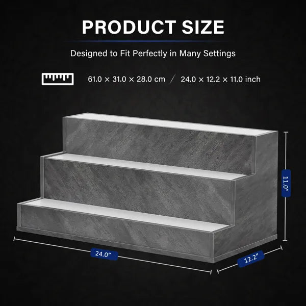 LED Lighted Liquor Bottle Display Shelf, 24 Inch Bar DIY Illuminated