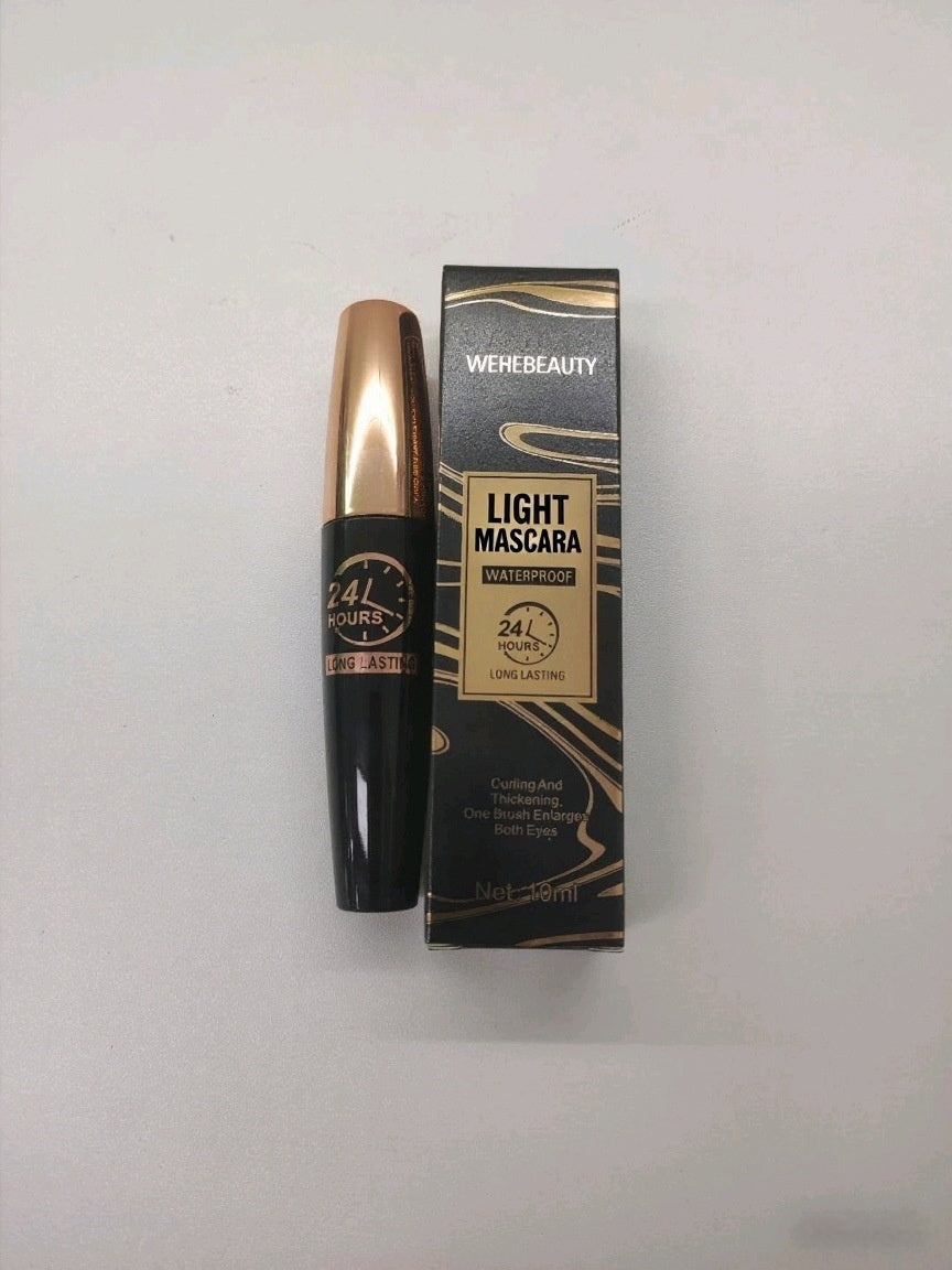 Waterproof Long-Lasting Black Eyelash Mascara - Curly, Thick, Not Smudge
