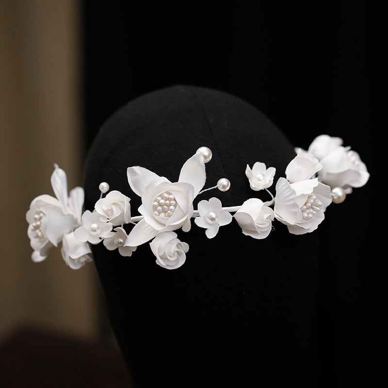Minimalist Bridal Flower Headband