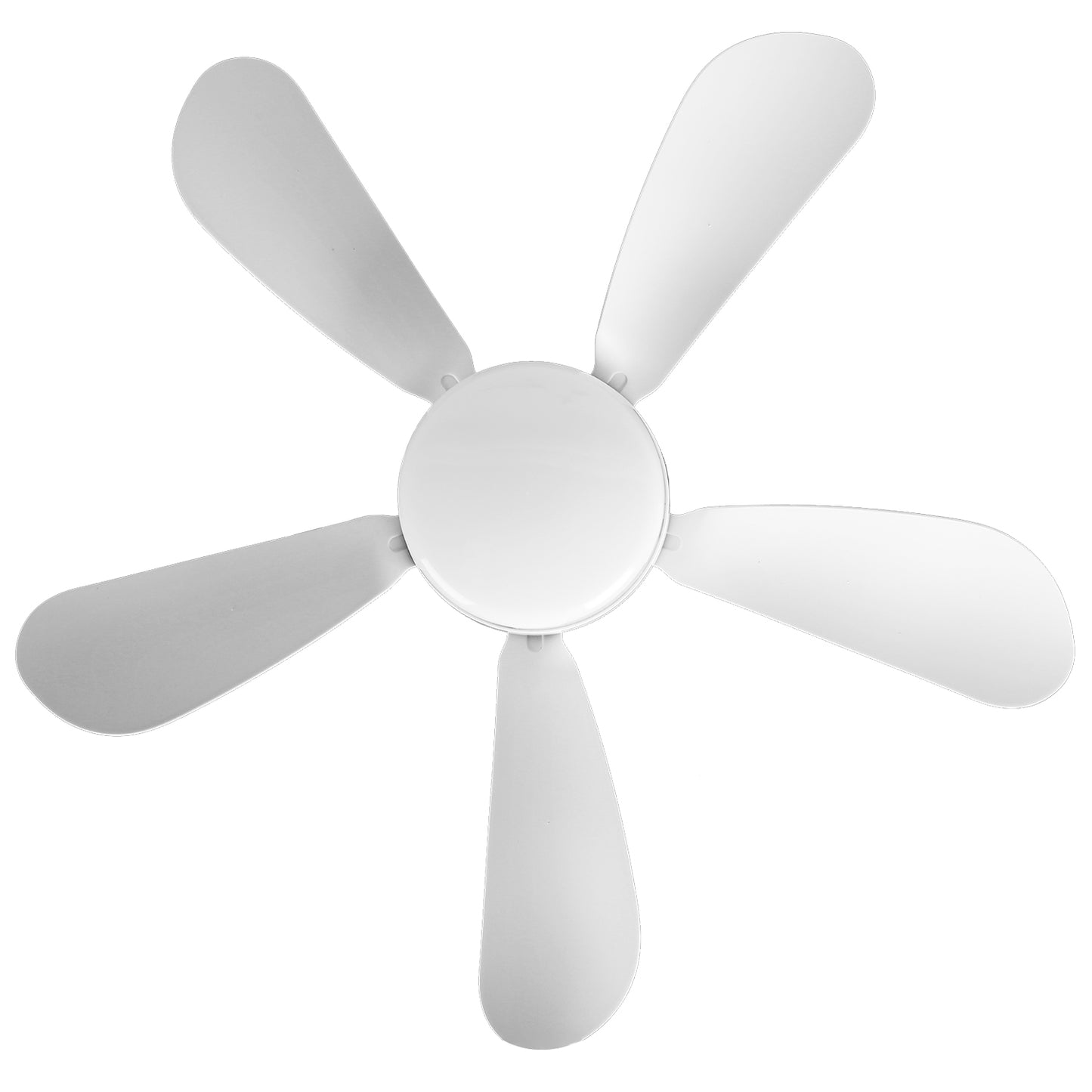 Ceiling Fan with Dimmable LED Light, 12W Smart Remote Control, 3 Speeds White