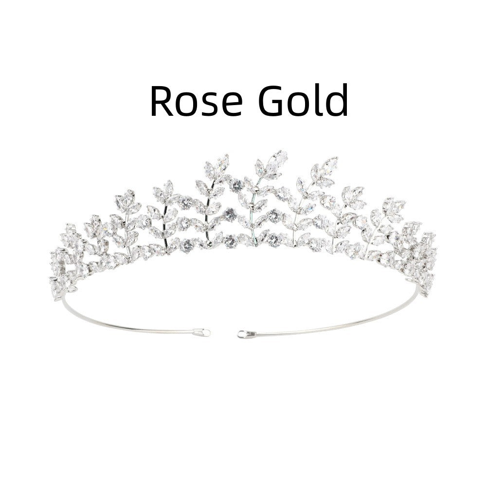 Bride Crown Tiara with AAA Zircon Crystals
