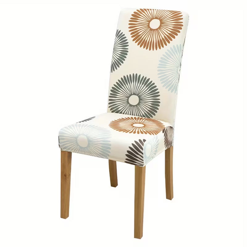 Elastic Chair Cover - Printed Stretch Home Office Chair Protector