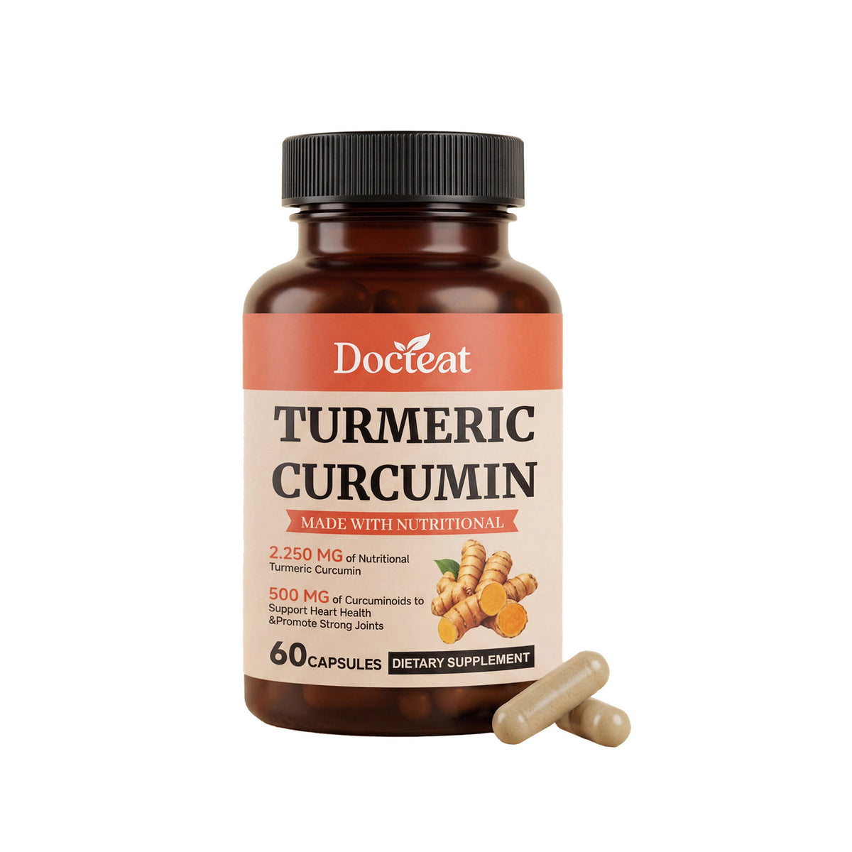 Vitamin C & Curcumin Capsules - 60 Count