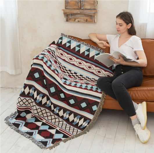 Outdoor Picnic Blanket - Camping & Garden Geometric Pattern Waterproof Throw