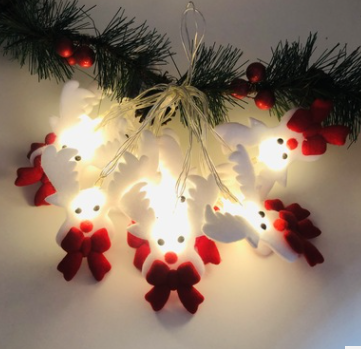 Christmas Plush Snowman Light String - Holiday Party Decor & Garden Lantern