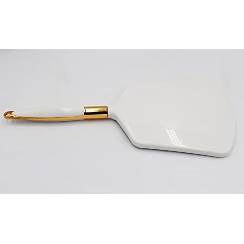 Eaoundm Hand Held Mirror with Handle, Makeup Hand Mirror with Hook Hole for Bathroom and Bedroom, Barbers Haircut Mirror for Home and Salon (6 W X6.8 L inchs, White)