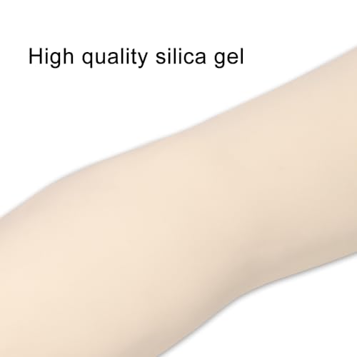 2 MM Professional Silicone Tattoo Practice Arm-Realistic Fake Skin,1:1 Simulation Arm, Store Decoration, for Tattoo Beginners and Artists(WHITE)
