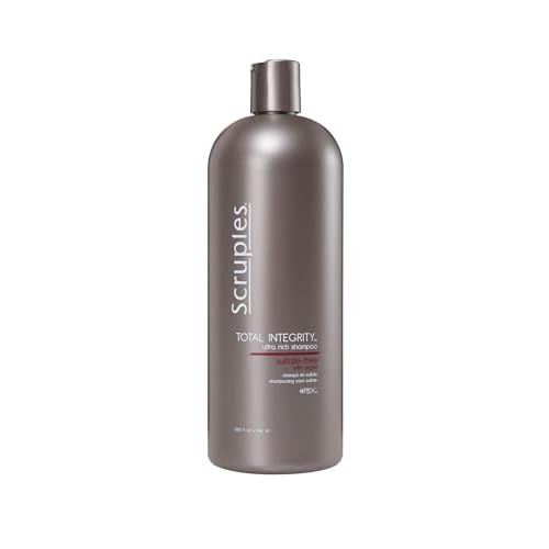 Scruples Total Integrity Shampoo - Professional Argan Oil Shampoo - Nourishes Chemically Treated Hair and Prolongs the Life of Hair Color - Ultra-Rich & Sulfate-Free Color Safe Shampoo (33.8 oz)