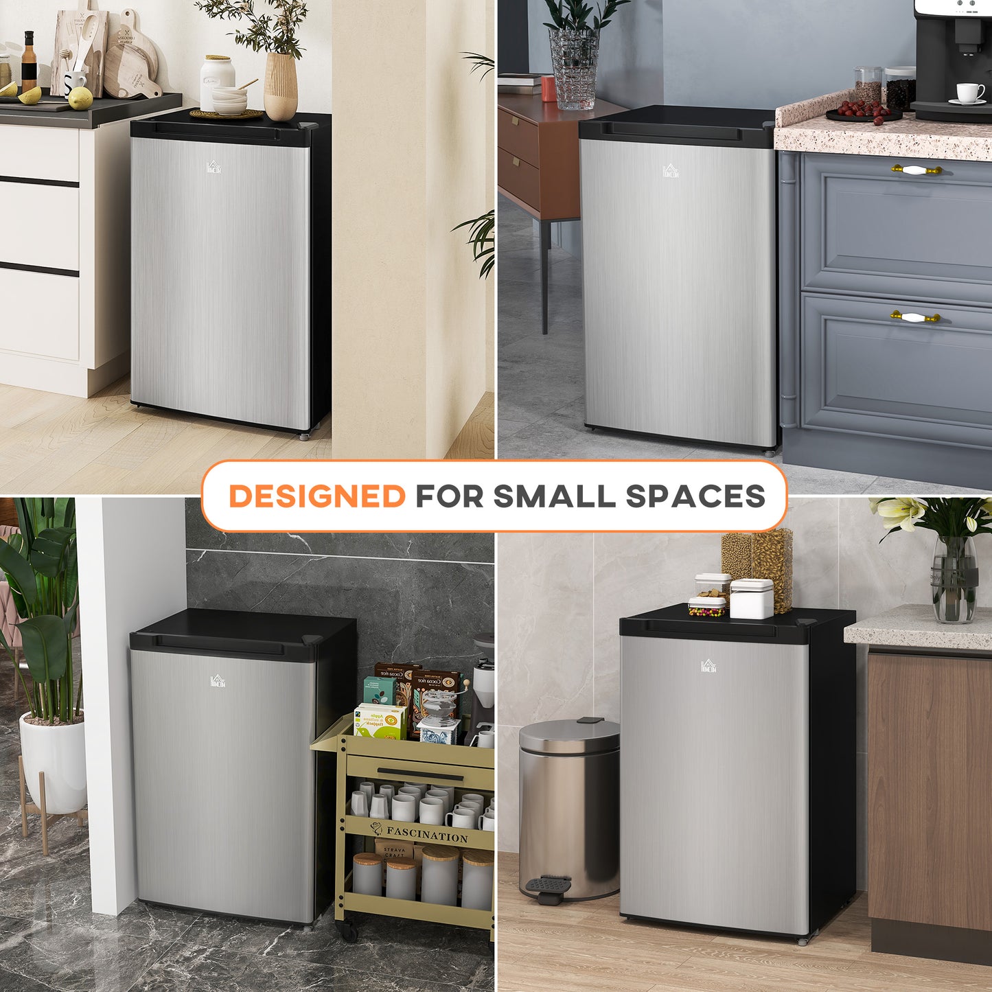 Small Upright Freezer 3 Cu Ft with Reversible Door & Adjustable Thermostat