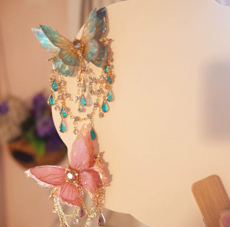 New Chinese Style Butterfly Hair Clip with Tassel